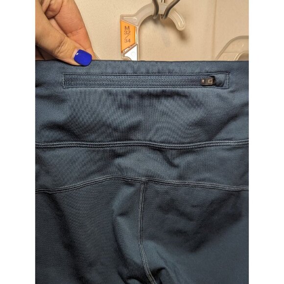 Nike Dri Fit Women Size Medium Blue Cropped Capri Leggings Nike Running - Picture 6 of 16